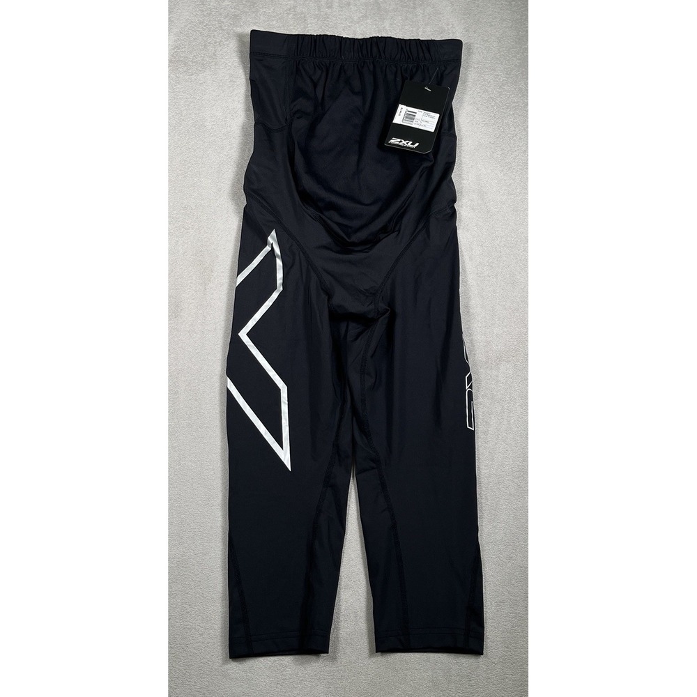 2XU Pre-Natal Sport Compression 3/4 Tights Women's Small Black Maternity *NWT